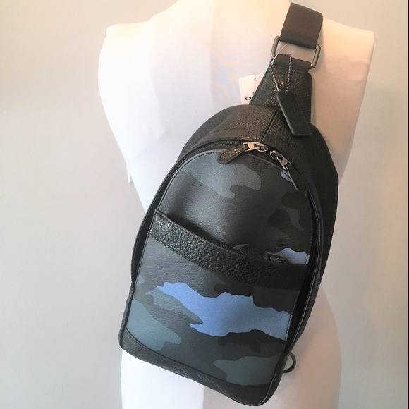 coach sling bag camouflage